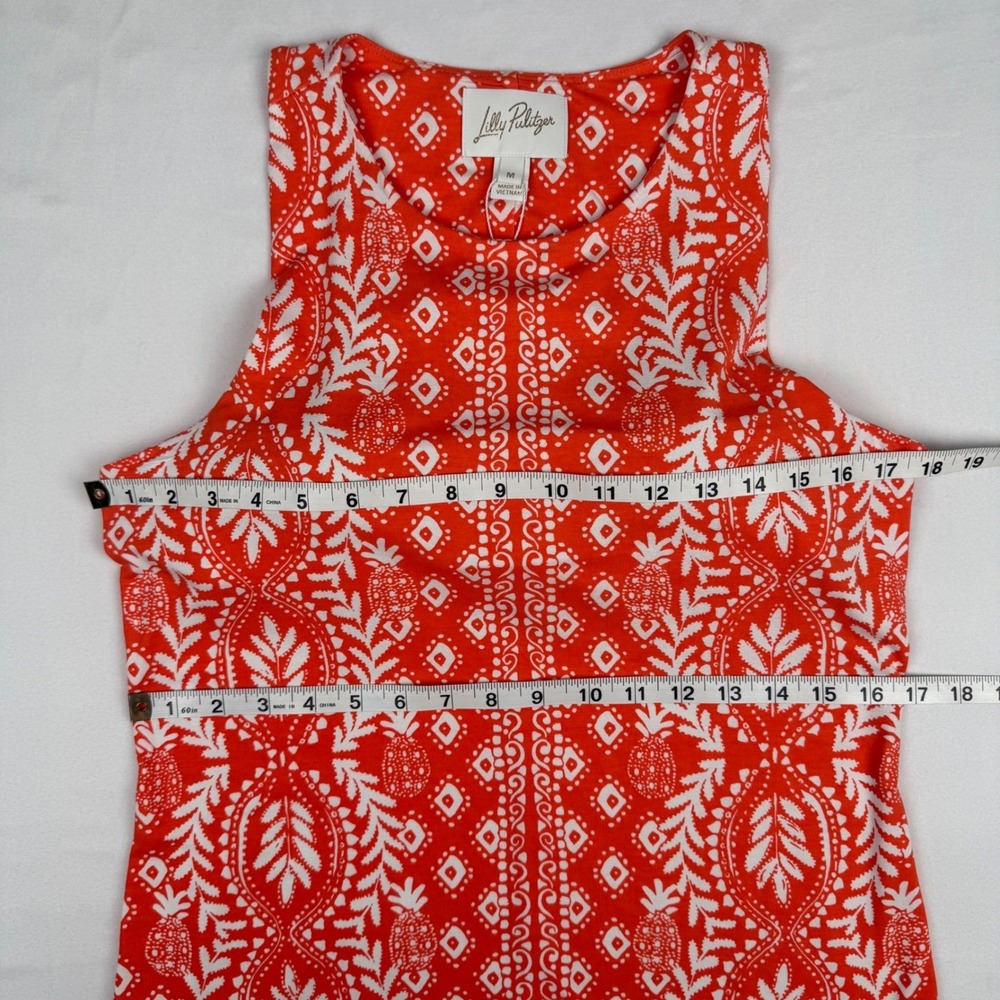 Lilly Pulitzer Ulla Maxi Dress Orange Flamingo Feather Harbour View Print M NEW - Picture 5 of 10